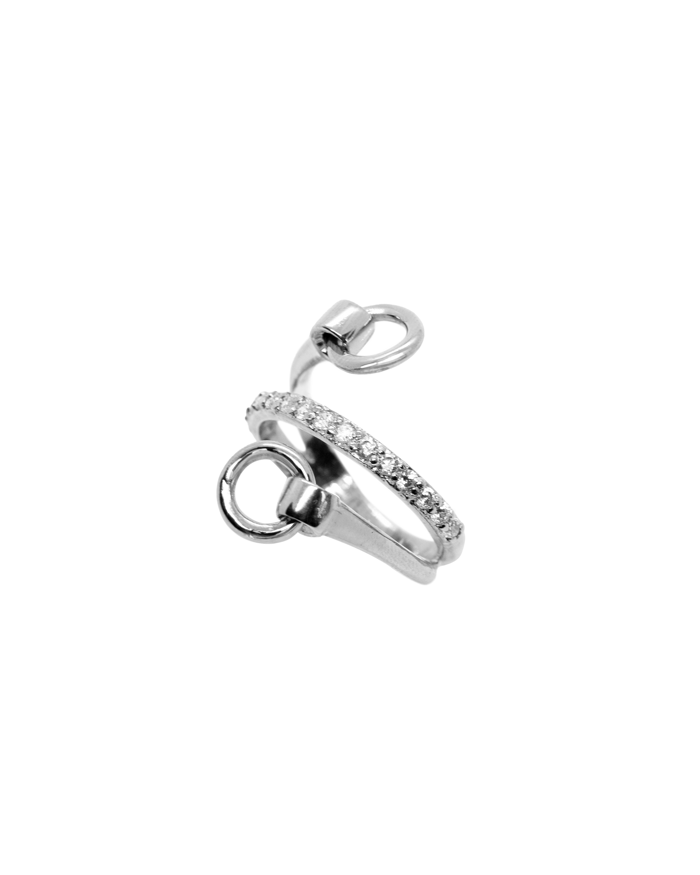 Anillo Bocado con Zirconias