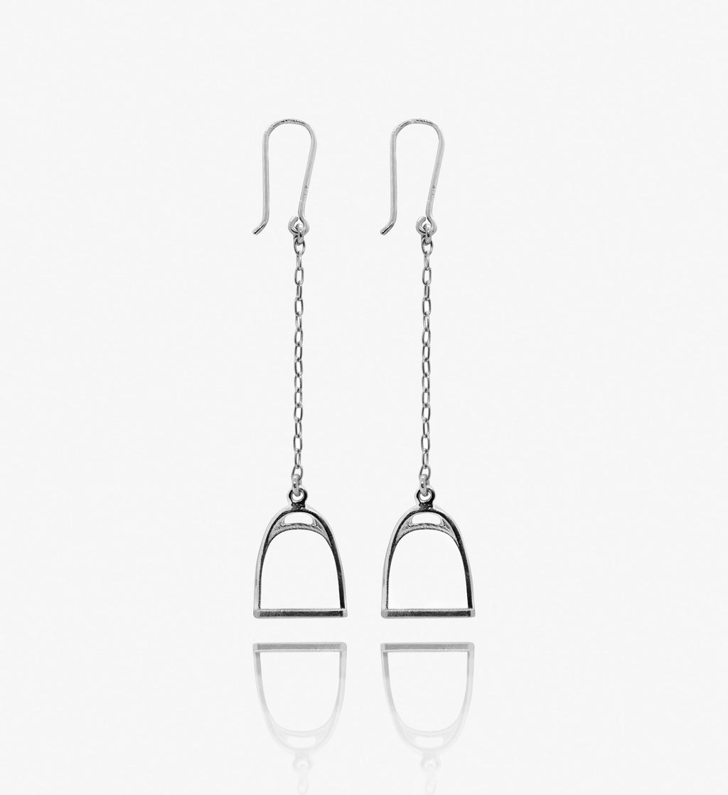 Long Stirrup Earrings
