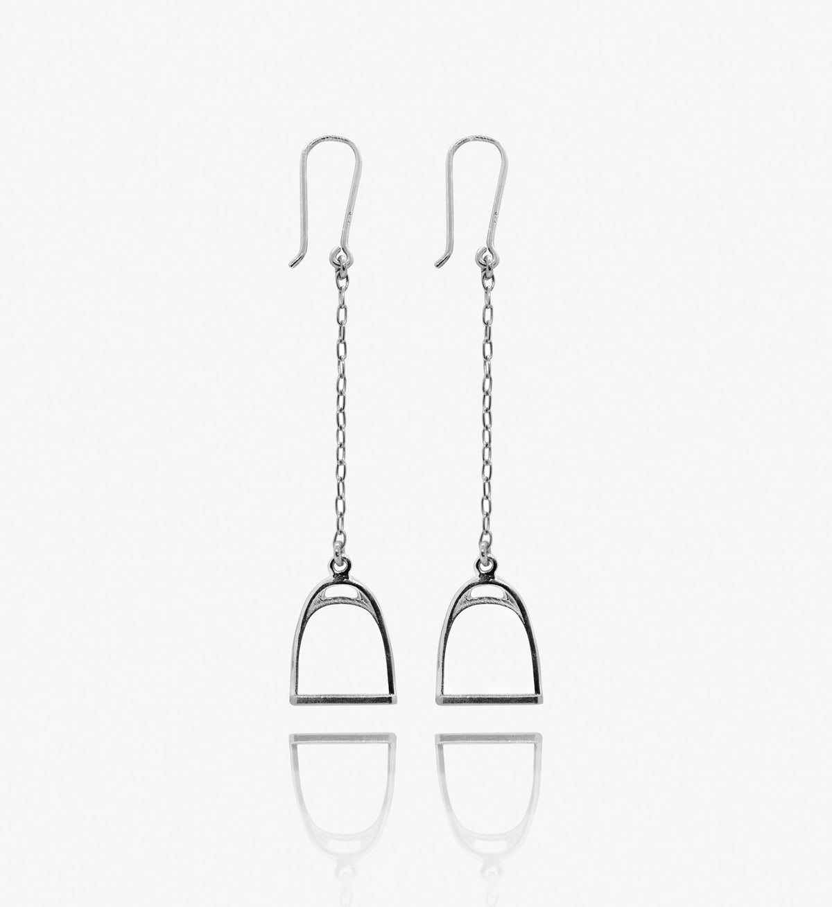 Long Stirrup Earrings