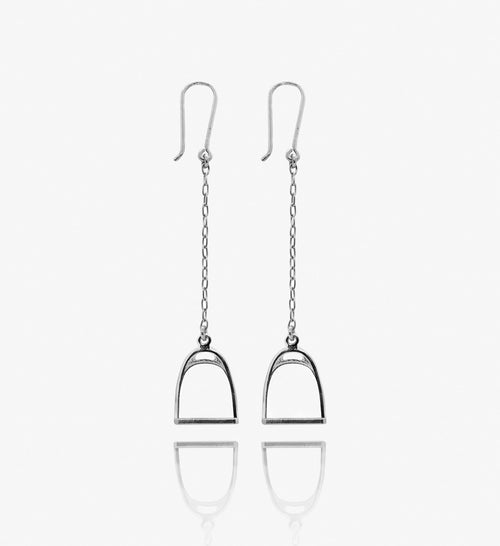 Long Stirrup Earrings