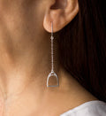 Long Stirrup Earrings