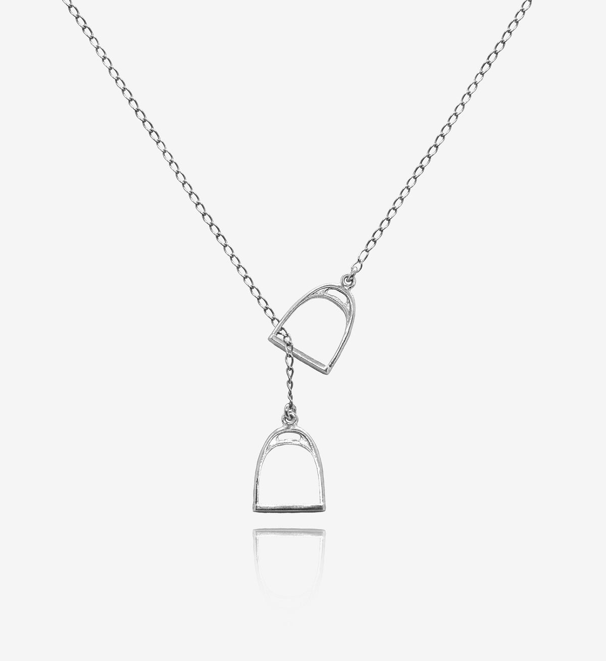 Double Horseshoe and Stirrup Necklace