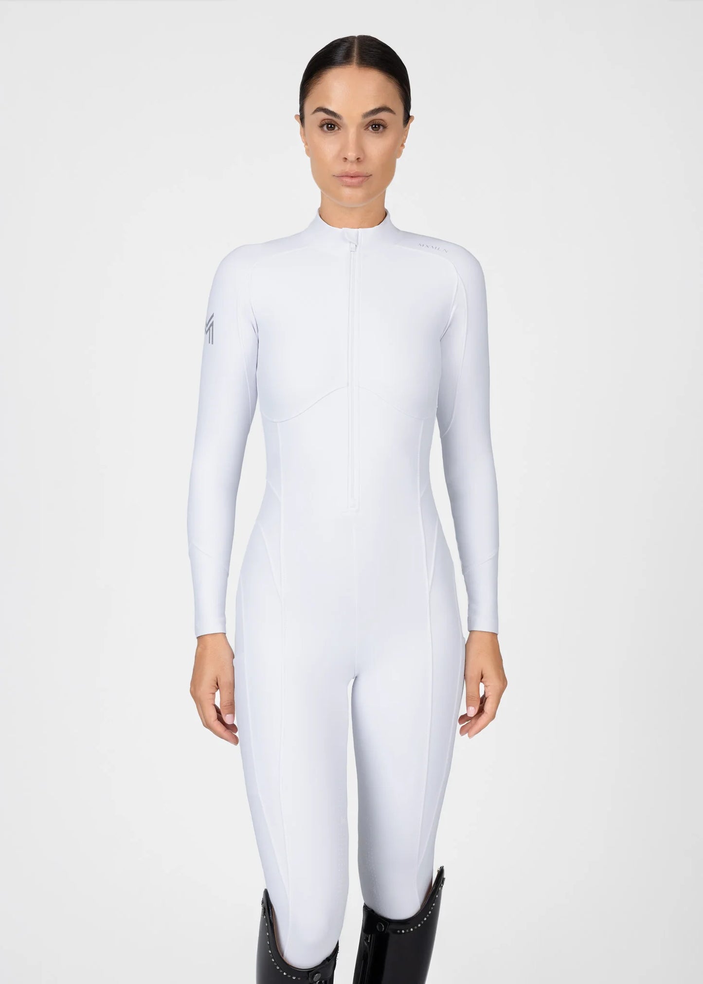Femme Riding Jumpsuit (White)