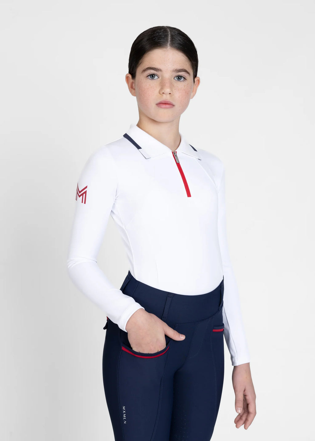 YR Concept Long Sleeve Polo Shirt