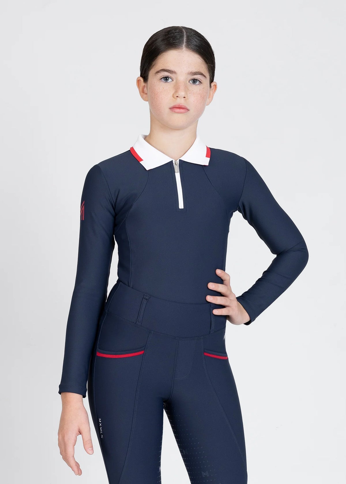 YR Concept Long Sleeve Polo Shirt