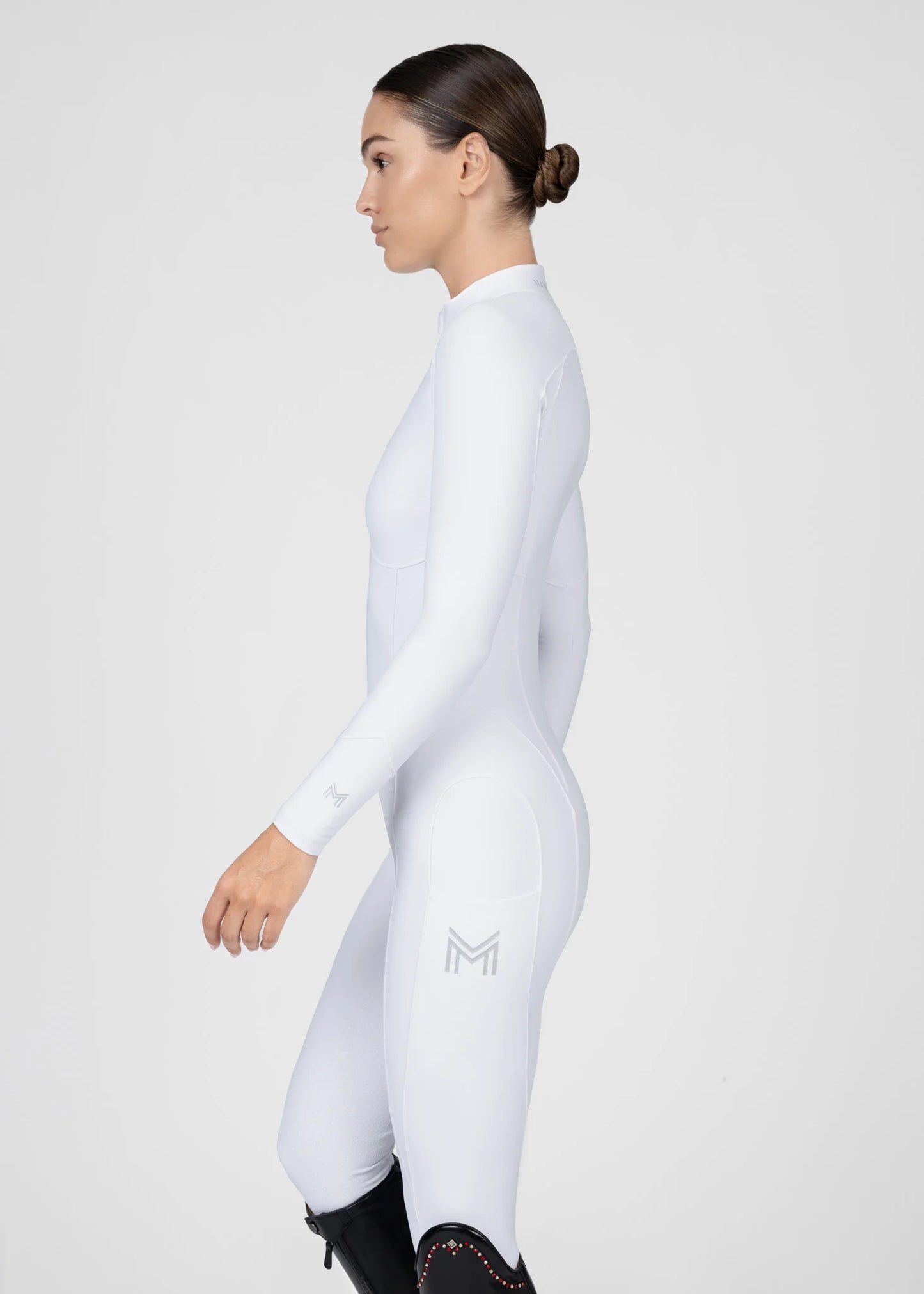 Femme Riding Jumpsuit (White)