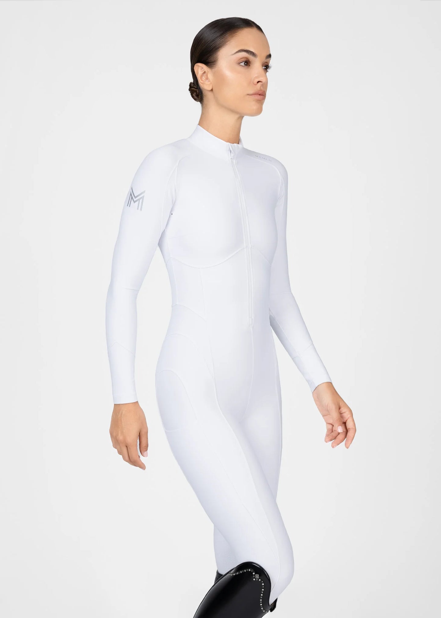 Femme Riding Jumpsuit (White)