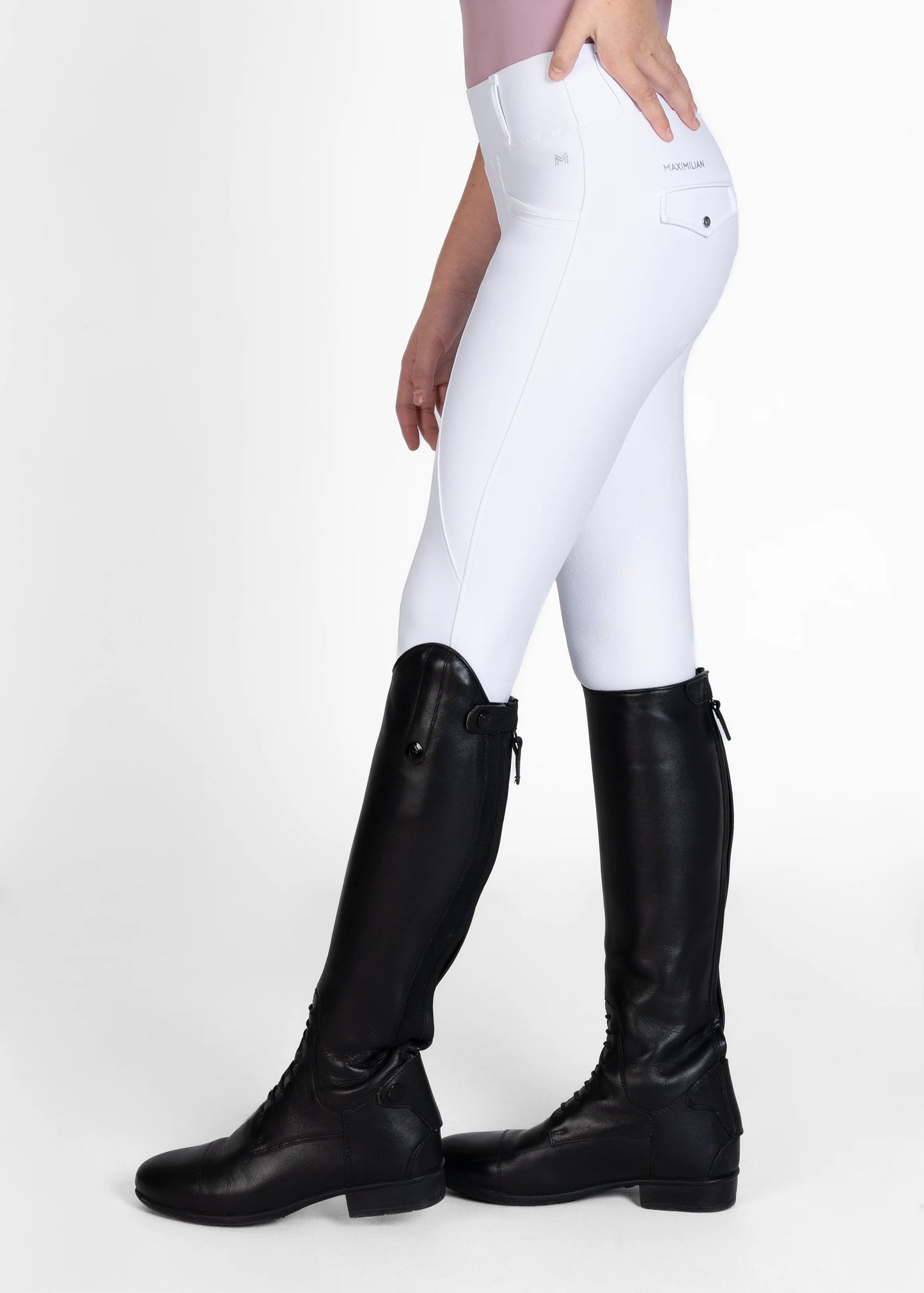 YR Pro Riding Leggings White