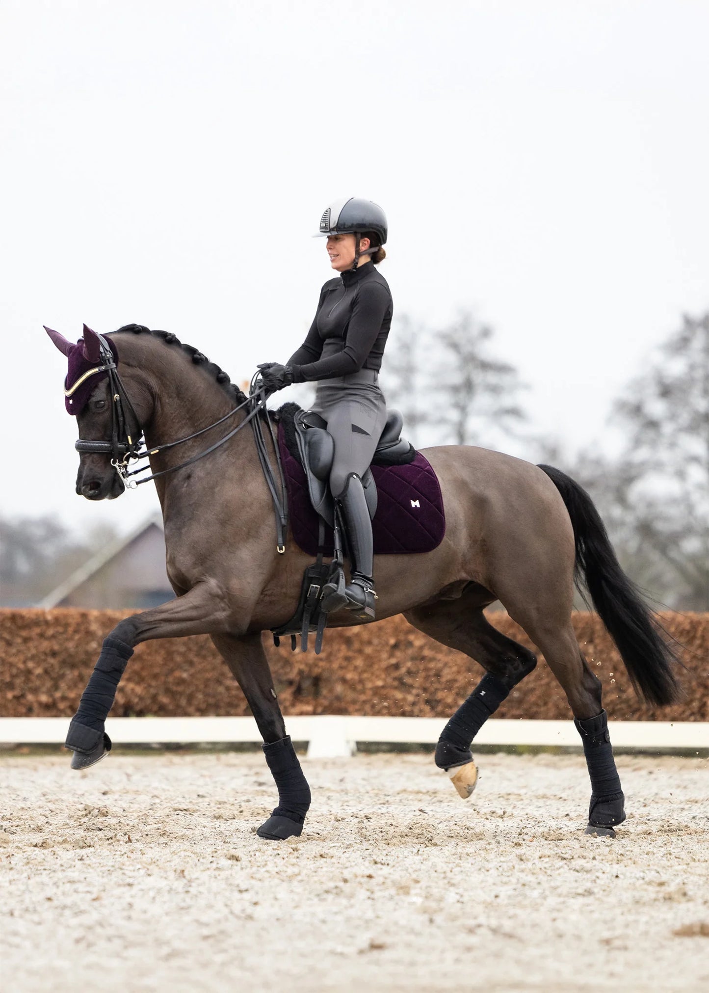 Velvet Jumping Saddle Pad