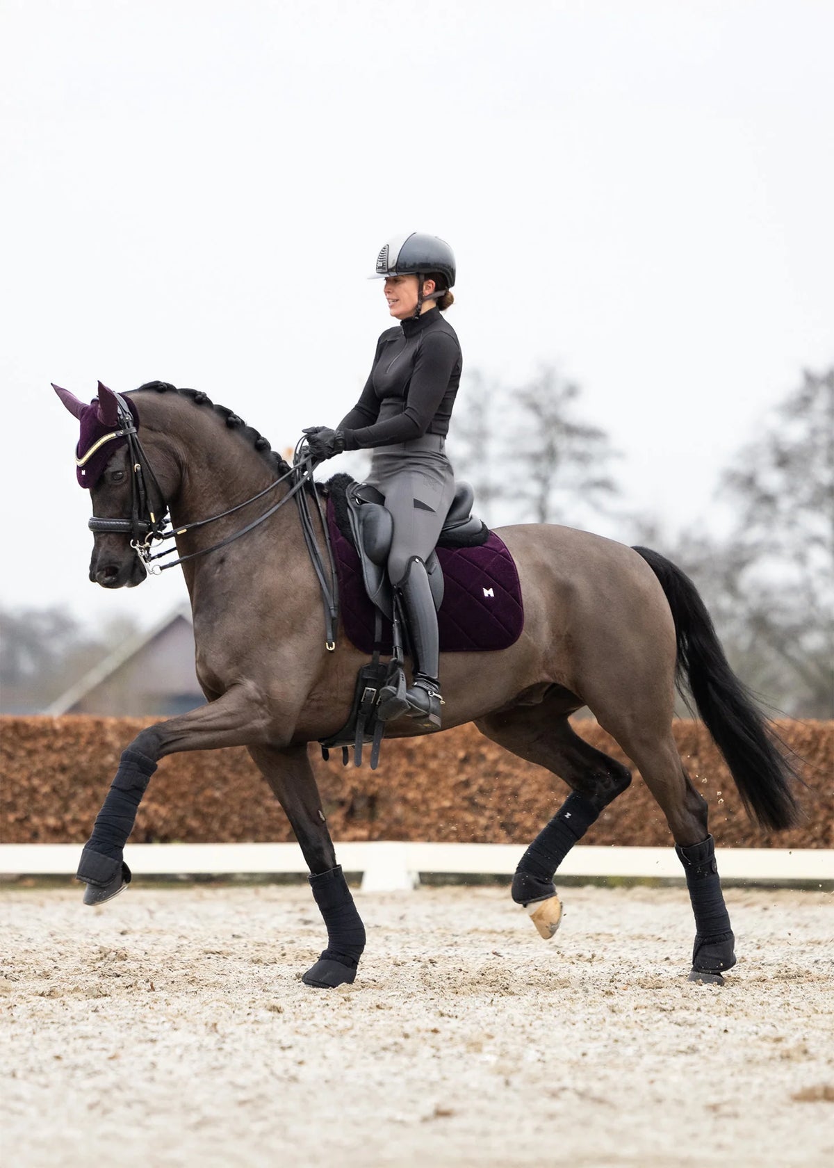 Velvet Dressage Saddle Pad