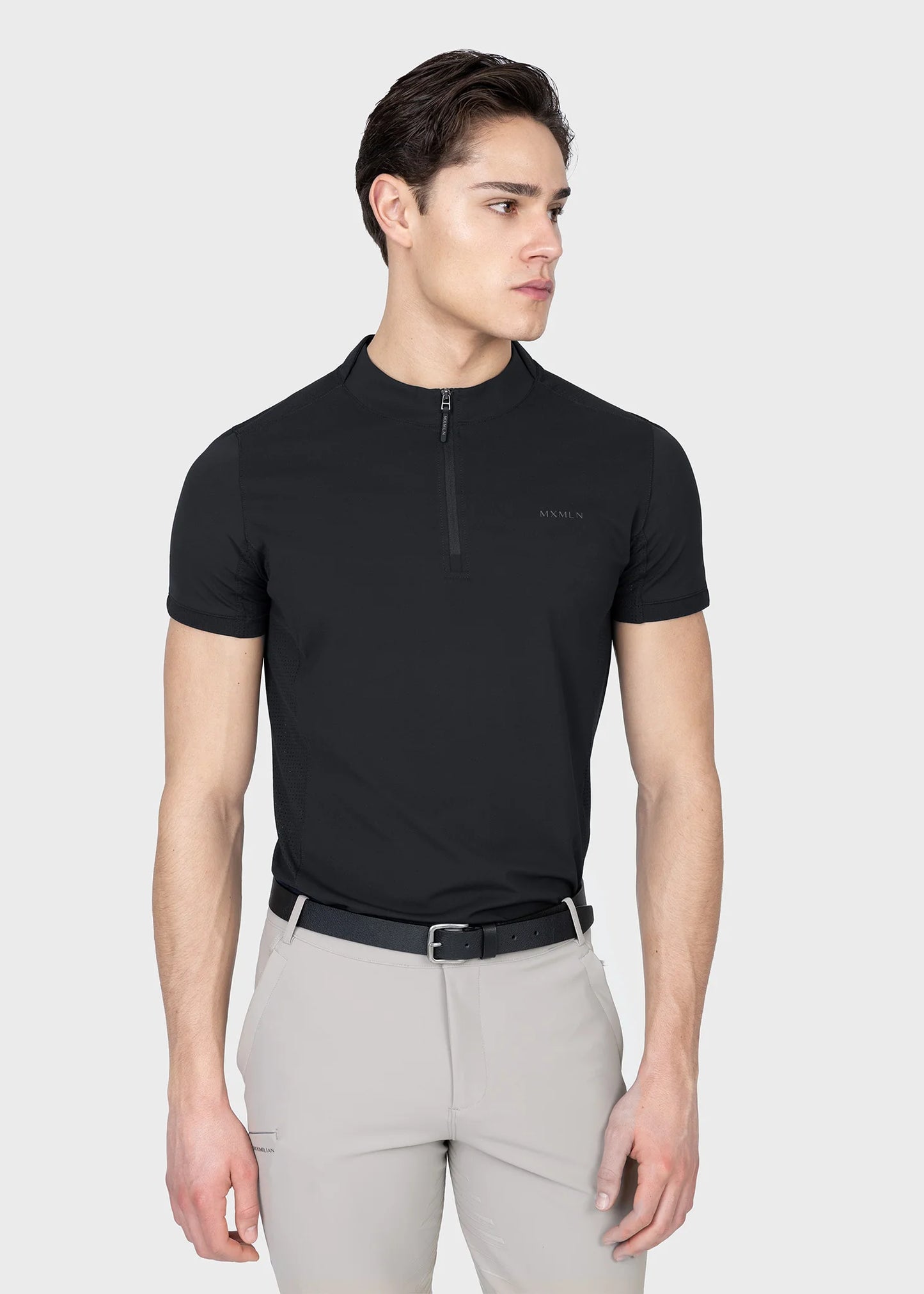 Track Short Sleeve Base Layer (Soft Taupe)