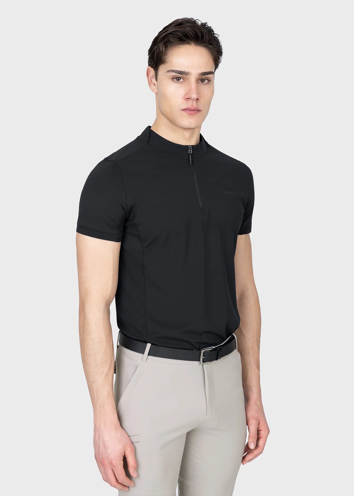Track Short Sleeve Base Layer (Soft Taupe)