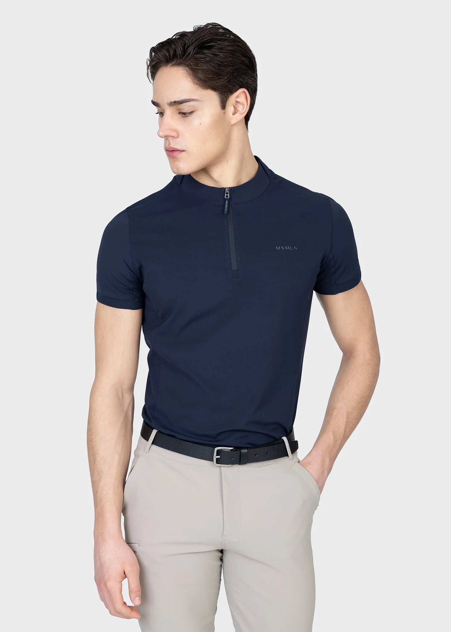 Track Short Sleeve Base Layer (Soft Taupe)