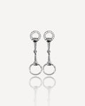 Long Mixed Zirconia Earrings Bite